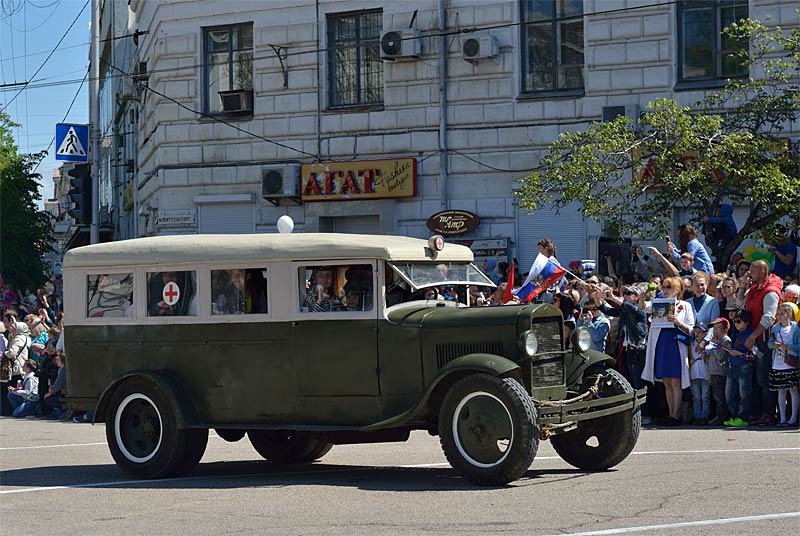 Парад в Севастополе 9 мая 2015. Автомобильно-мотоциклетная группа Красная армия . 127 - DSC_8446NOFS.jpg