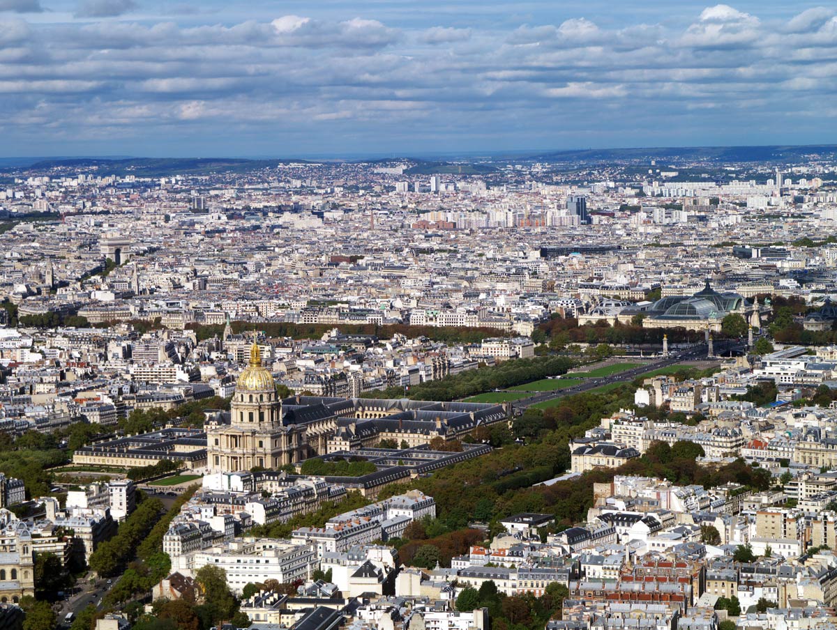 Париж с башни Монпарнас.Paris.
