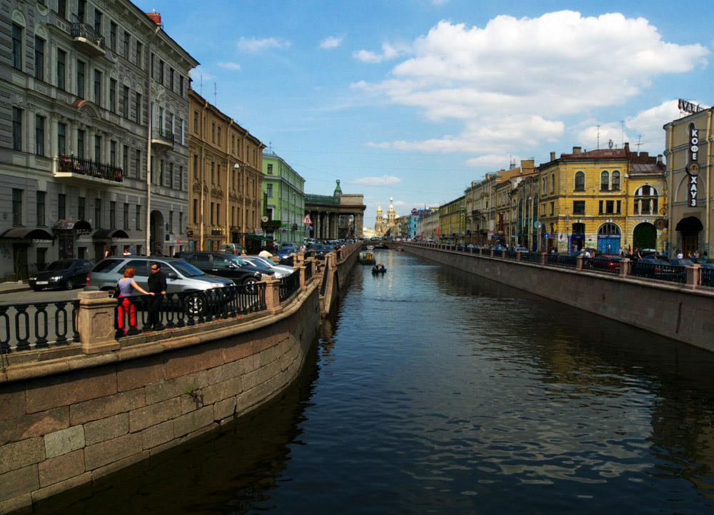 Канал Грибоедова с Львиного мостика.