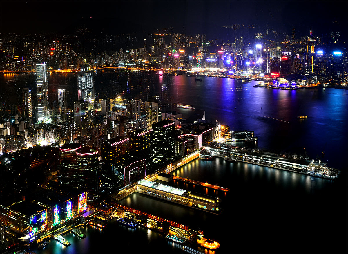 Гонконг ночью с ICC. Night Honkong from ICC. 5