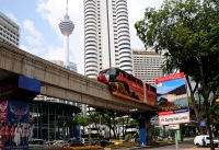 Куала-Лумпур. Менара. Монорельс. Kuala Lumpur. Menara. Monorail.