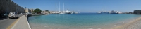 Панорама - вид на гавань, Родос