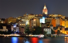 Башня Галата ночью. Стамбул. Galata Tower. Night Istambul.