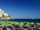 Зонтики. Пляж Амальфи. Amalfi Beach.