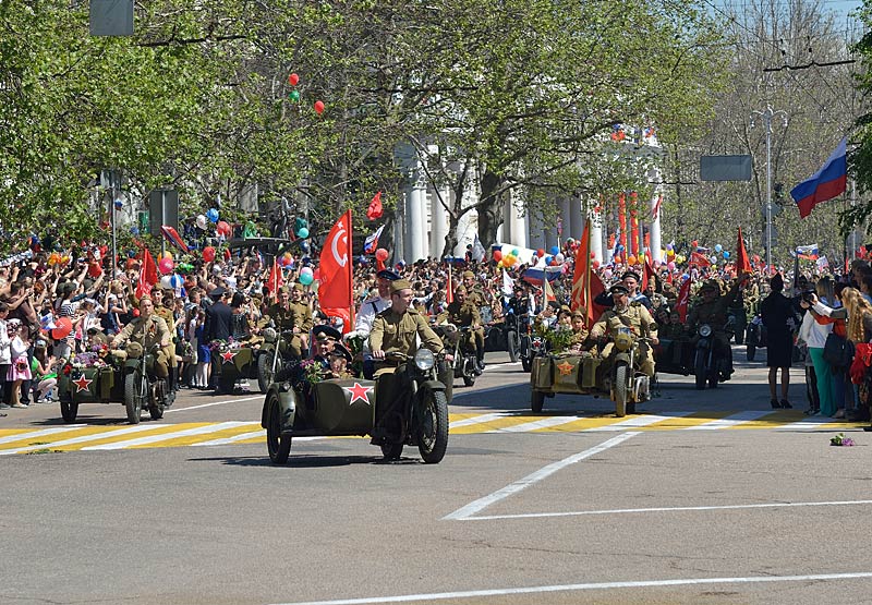 Парад в Севастополе 9 мая 2015. Автомобильно-мотоциклетная группа Красная армия . 117 - DSC_8426NOFS.jpg