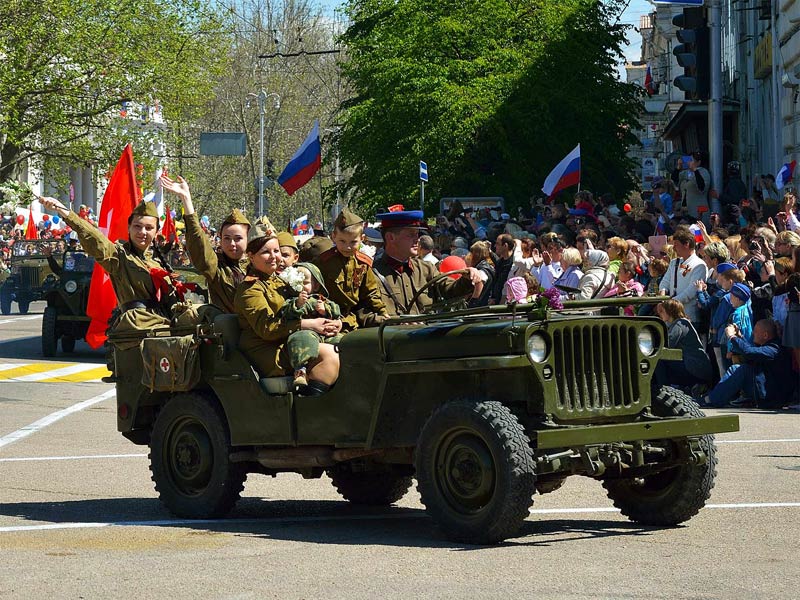 Парад в Севастополе 9 мая 2015. Автомобильно-мотоциклетная группа Красная армия . 121 - DSC_8436NTGSF.jpg