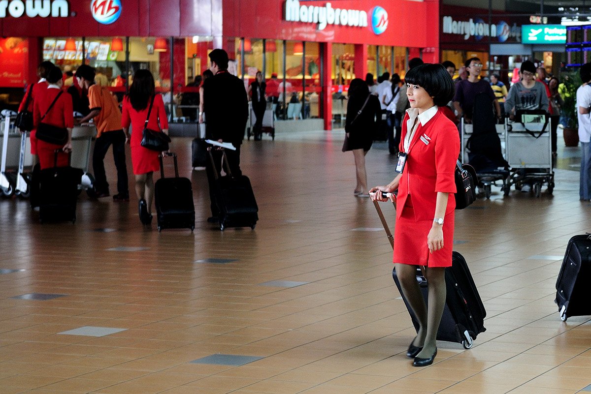 Стюардессы AirAsia. AirAsia flight attendants. 2 - DSC_5038NF.jpg