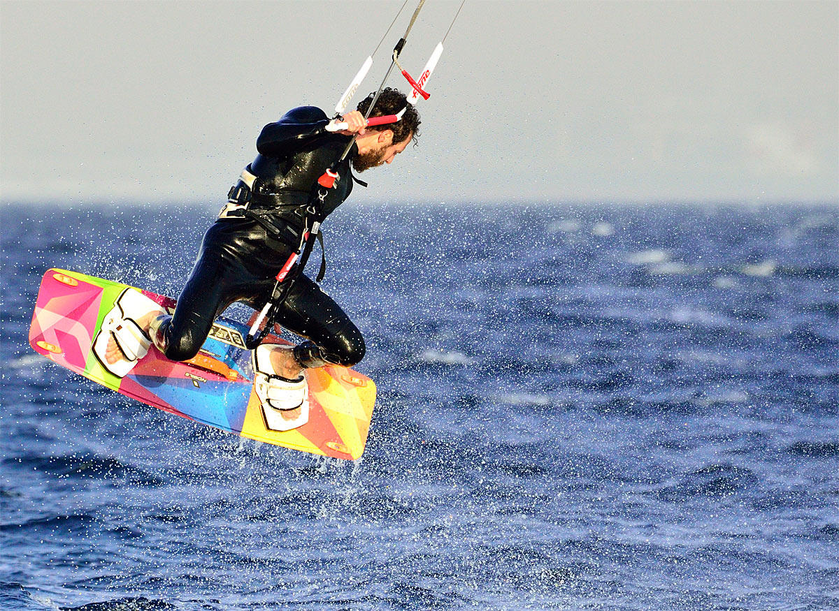 Кайтсёрфинг в Эйлате. Kite Surfing in Eilat. 2