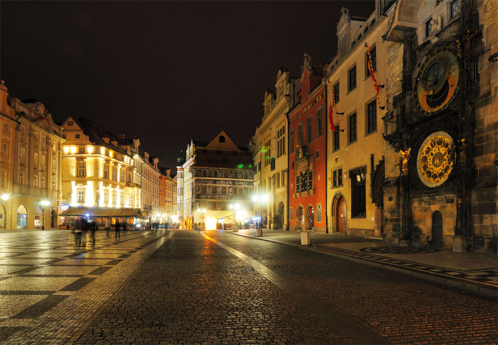 Староместская площадь ночью. Prague. Night Old Town Square