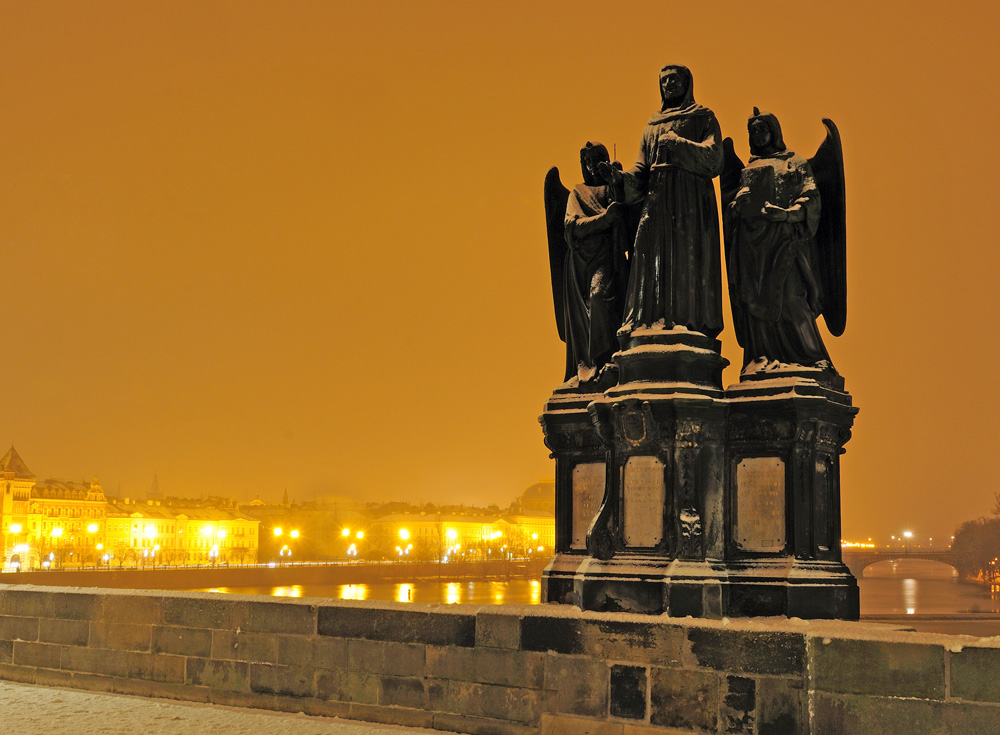 Карлов мост ночью. Прага. Night Charlez Bridge. Prague.