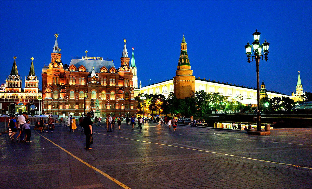 Вечерняя Москва. Night Moscow.