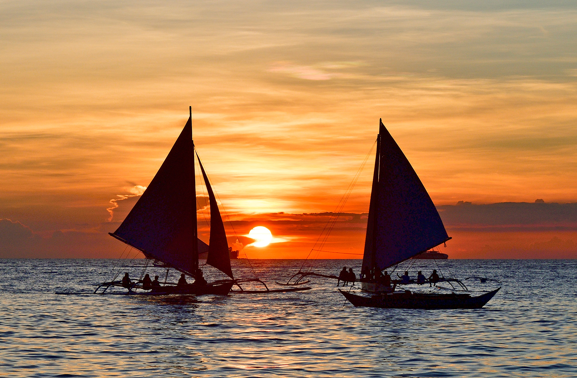 Закаты на острове Боракай. Филиппины. Sunsets on Boracay Island. Philippines. 2