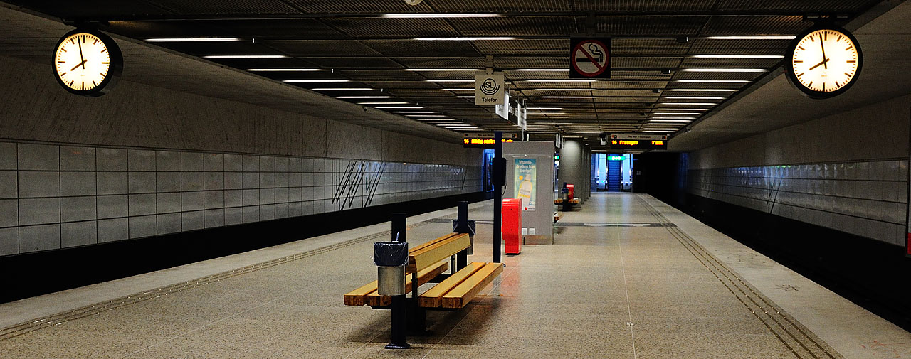 19:58. Стокгольм. Метро. Stockholm. Underground.