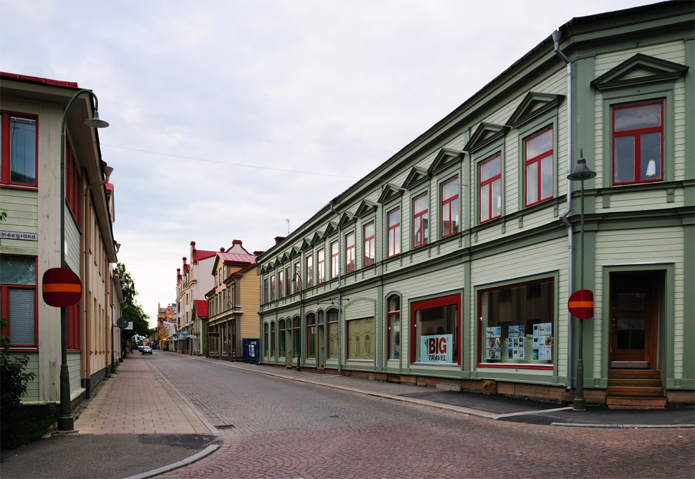 Шведская улица. Эстерсунд. Ostersund. Sweden.