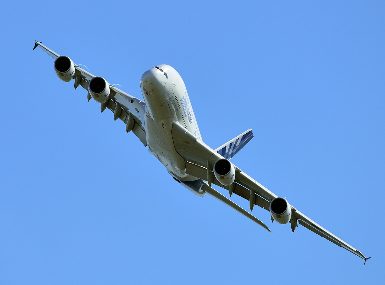 МАКС 2013. Аэробус А-380 в полёте. MAKS-2013. Airbus A-380 in Fligft. 3