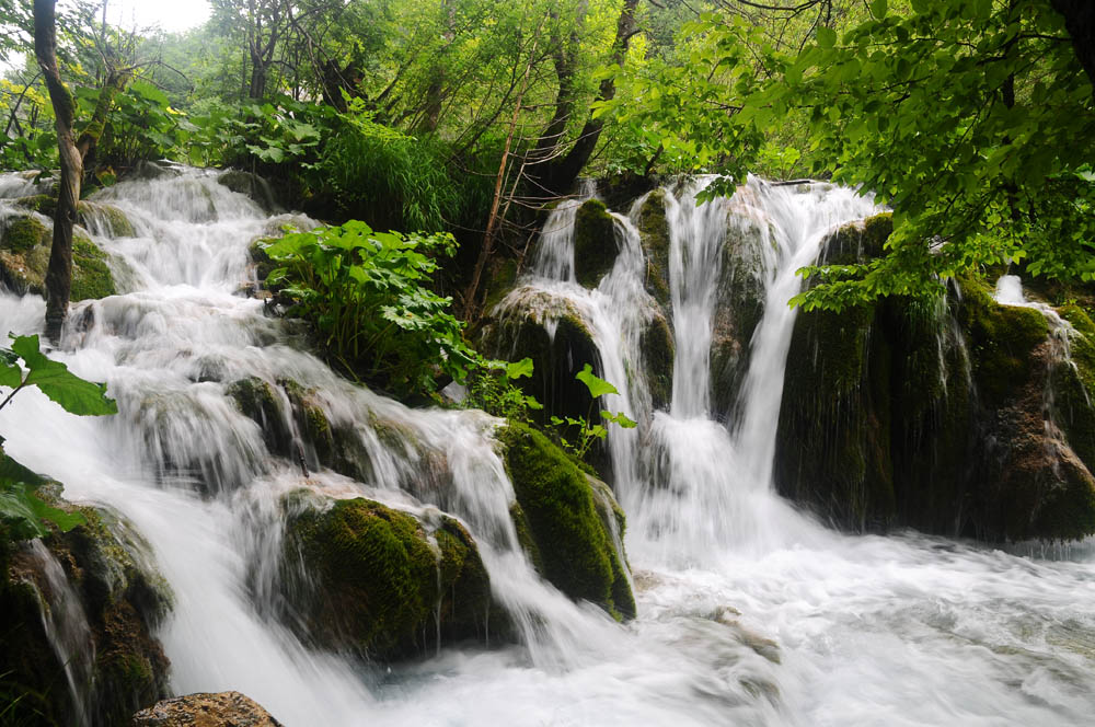 Хорватия. Плитвицкие озёра. Водопад. Croatia. Plitvice Lakes.