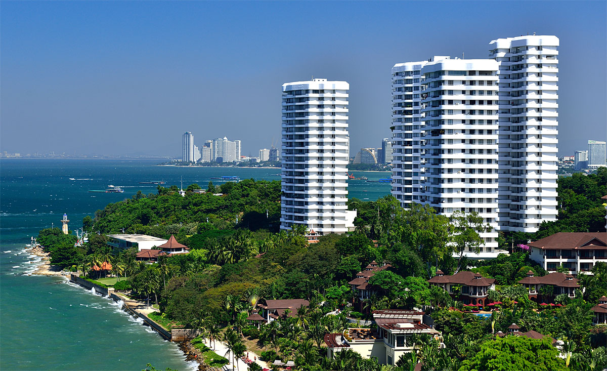 Паттайя из Роял Клиффа. Pattaya from Royal Cliff.