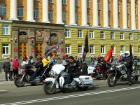 Ночные волки в Великом Новгороде. Veliky Novgorod.