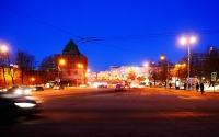 Нижний Новгород. Вечером у Кремля. Nizhny Novgorod at twilight.