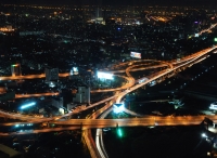 Бангкок ночью с отеля Байок Скай. Night Bangkok from Baiyoke Sky