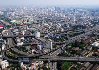 Бангкок с 300м. Транспортная развязка. Bangkok.