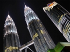 Петронас Твин Тауэрс ночью. Night Petronas Twin Towers. 21