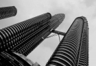 Петронас Твин Тауэрс. Ракурс. Petronas Twin Towers.