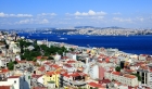 Стамбул и Босфор с башни Галата. Турция. Istanbul and the Bosphorus from the Galata Tower. Turkey.