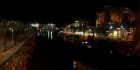 Eilat at night. Pano from bridge