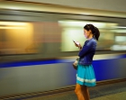 Девушка в метро. Girl in Moscow Metro (Underground).