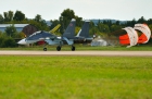 Су-30СМ. Посадка. МАКС2013. Sukhoi-30