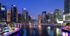 Марина Дубая на закате. ОАЭ. Dubai Marina at sunset. UAE. 3